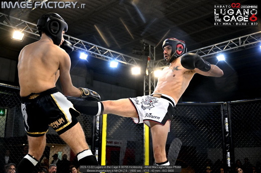 2023-12-02 Lugano in the Cage 6 00755 Kickboxing - Alfred Maccagni-Filippo Pfister